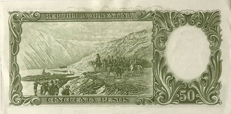 Argentina 50 Pesos ND 1968-1969 P 276 XF