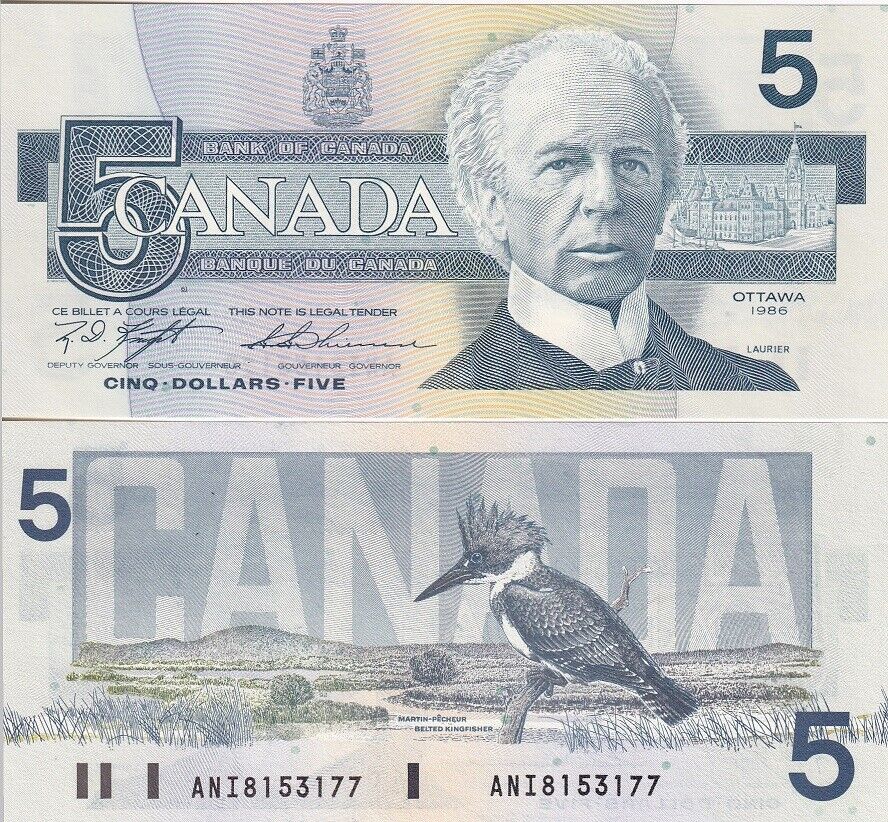 Canada 5 Dollars 1986 Sign Knight & Thiessen P 95 d UNC
