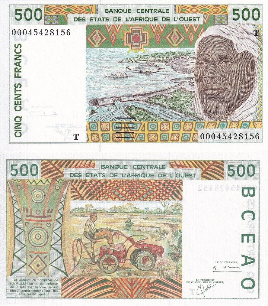 West African States Togo 500 FRANCS 2000 P 810Tk UNC