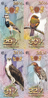 El Club De La Moneda SET 4 29 30 31 32 Cafeteiros 2023 Birds Polymer