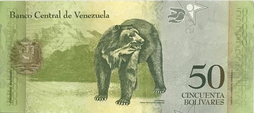 Venezuela 50 Bolivares 2009 P 92 d UNC