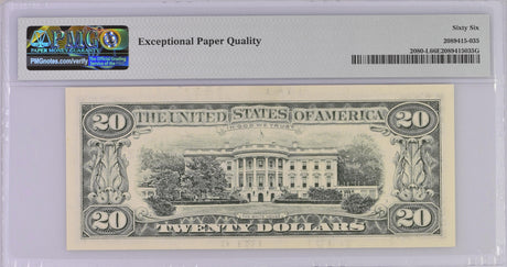 United States 20 Dollars USA 1993 P 493 L San Francisco GEM UNC PMG 66 EPQ