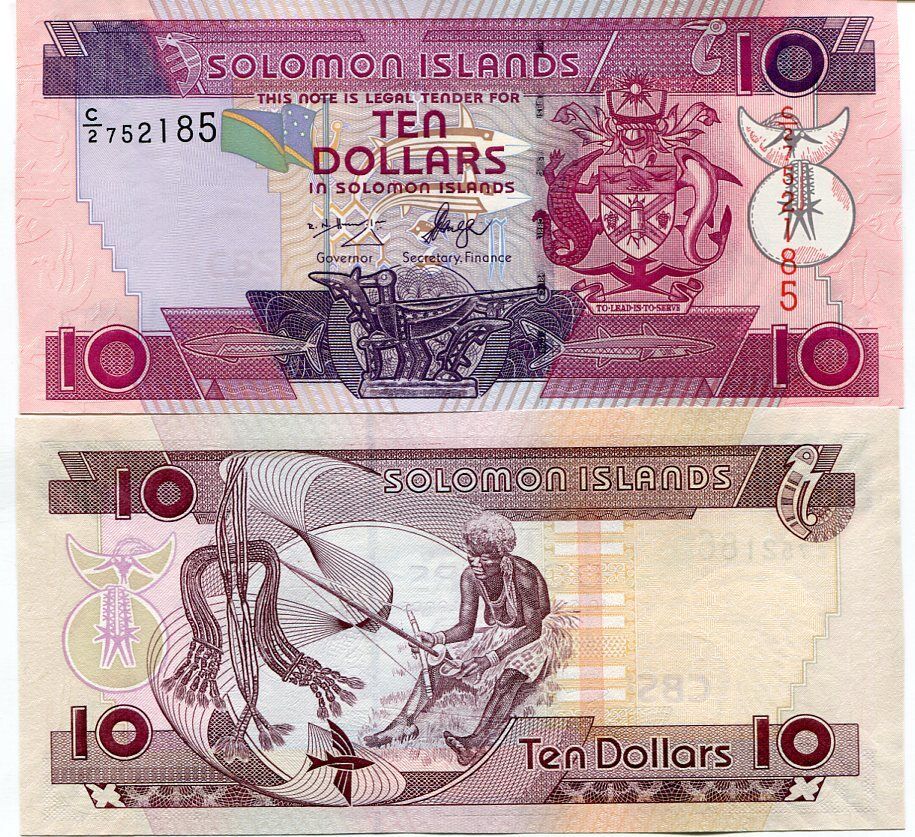 Solomon Islands 10 Dollars ND 2005 / 2009 P 27 C/2 UNC