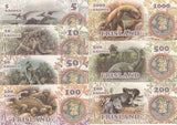 Frisland Set 7 5 10 50 100 200 500 1000 Kroner Pteranodon Tyrannosaurus Fantasy