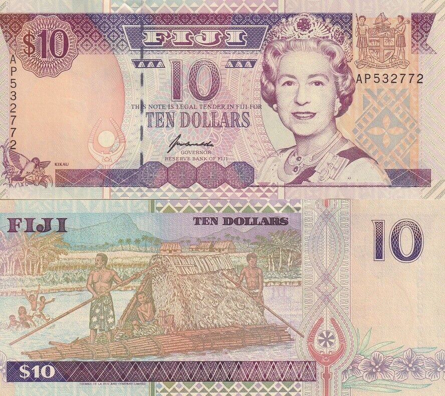 Fiji 10 Dollars ND 1996 P 98 b UNC