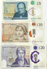 Great Britain Set 3 Pcs 5 10 20 Pound 2015-2020 P 394 395 396 Polymer UNC