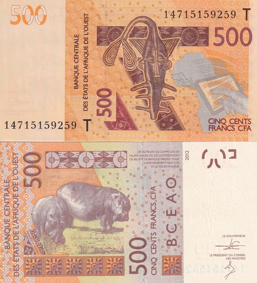 West African States Togo 500 Francs 2014 P 819 Tc UNC