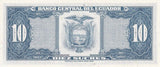 Ecuador 10 Sucres 1968 P 114 a AUnc