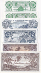 West Samoa Set 6 AU 10 SH 1 5 Pounds 1 2 10 Tala 1963-1967 P 13 14 15 16 - 18