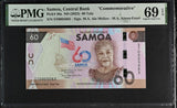 Samoa 60 Tala ND 2023 P 46 a 60th Comm. NICE # 5063 Superb Gem UNC PMG 69 EPQ