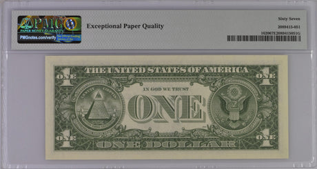 United States 1 Dollar USA 1957A P 419 a Silver Certi Superb GEM UNC PMG 67 EPQ