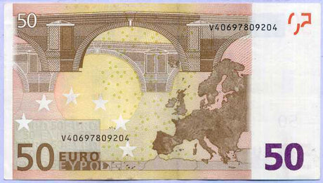 EURO 50 EURO 2002 SIGN TRICHET P 11 V Sign Trichet  XF