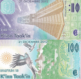 MAYA YUCATANIA Set 2 PCS 1000 2000 MIL SOLES DE ORO 2012 FANTASY POLYMER