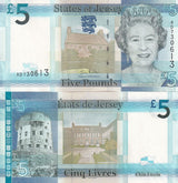 Jersey 5 Pounds ND 2010 QE II P 33 a UNC