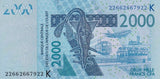 West African States Senegal 2000 Francs 2022 P 716 K UNC