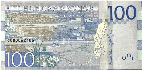 Sweden 100 Kronor ND 2016 P 71 b UNC