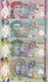 Portuguese Explorers Set 4 PCS 50 100 500 1000 Escudos 2017 Fantasy