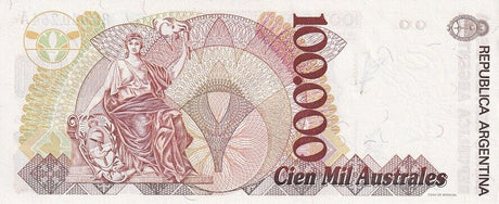 Argentina 100000 Pesos ND 1990 P 336 AUnc