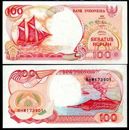 INDONESIA 100 RP. 1992/1994 P 127 UNC