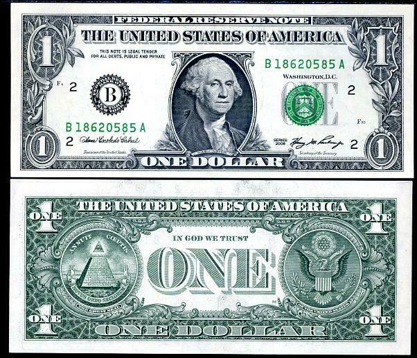 UNITED STATES AMERICA 1 DOLLAR USA 2006 NEW YORK B P 523 UNC