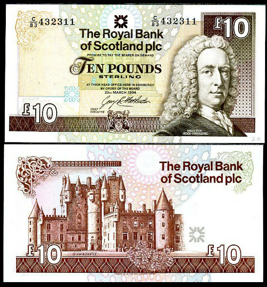 SCOTLAND 10 POUNDS 23-3-1994 P 353 UNC