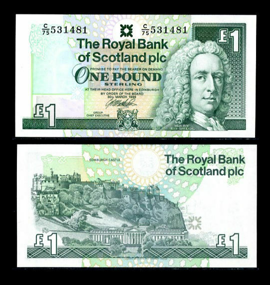 SCOTLAND 1 POUND 1999 P 351 d UNC