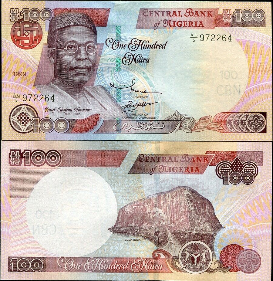 NIGERIA 100 NAIRA 1999 P 28 UNC
