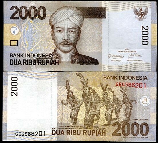 INDONESIA 2000 RUPIAH 2011/2009 P 148 UNC