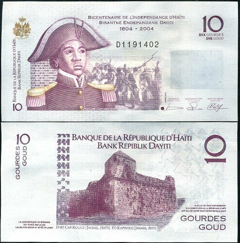 HAITI 10 GOURDES 2006 P 272 UNC