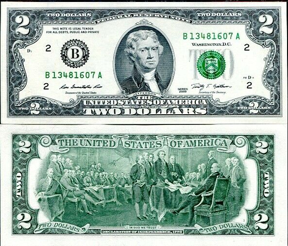 UNITED STATES 2 DOLLARS USA 2009 P 530A (NEW YORK, NY) B UNC