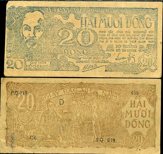 VIETNAM 20 DONG ND 1948 P 24b XF