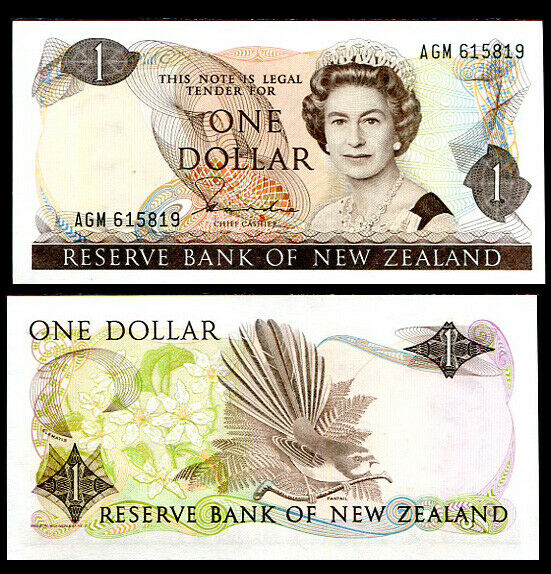 NEW ZEALAND 1 DOLLAR P 169 a HARDIE UNC