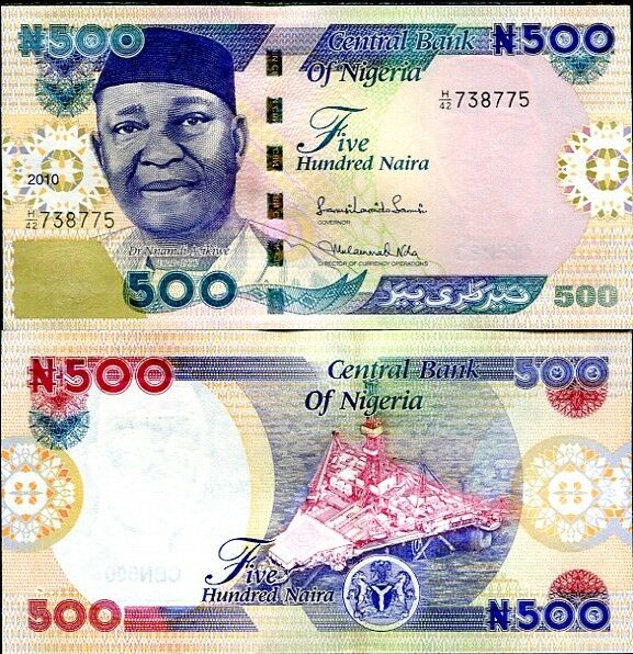 Nigeria 500 Naira 2010 P 30 UNC