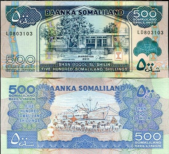 Somaliland 500 Shillings 2011 P 6 UNC
