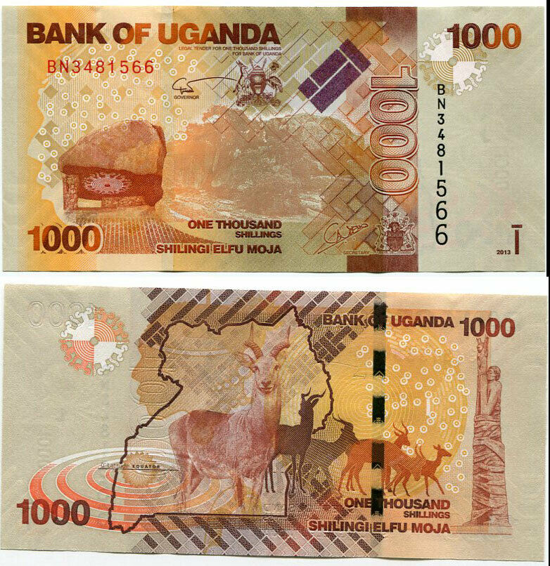 UGANDA 1000 1,000 SHILLINGS 2013 P 49 UNC