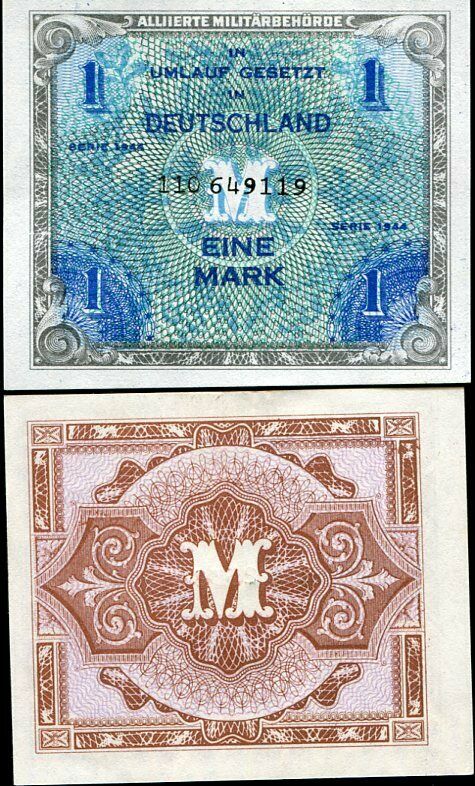 GERMANY 1 MARK 1944 P 192 AUNC