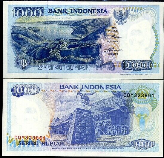 Indonesia 1000 Rupiah 1992/1997 P 129 UNC