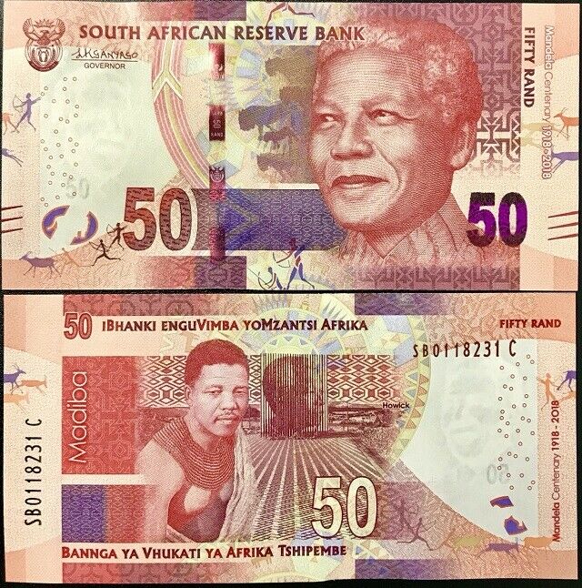 South Africa 50 Rands 2018 COMM. P 145 UNC
