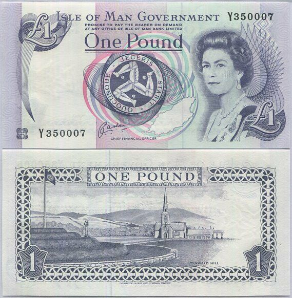 ISLE OF MAN 1 POUND ND 1983 P 40 d UNC