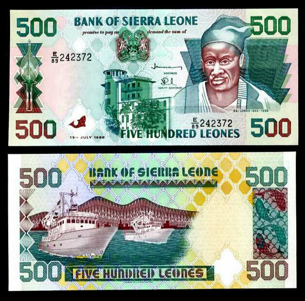 Sierra Leone 500 Leones 1998 P 23 UNC