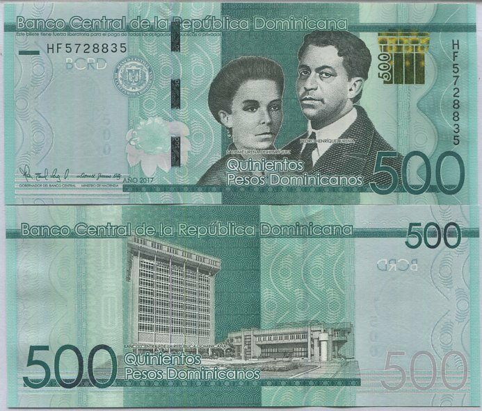 Dominican Republic 500 Pesos 2017 P 192 UNC