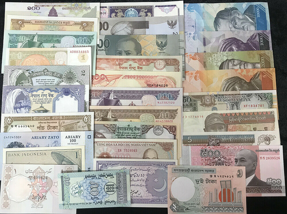 World Banknotes Set 30 Pcs ALL UNC # 1