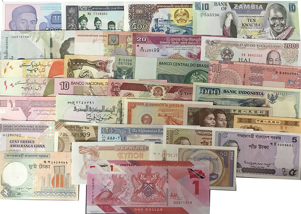 World Banknotes Set 30 Pcs ALL UNC # 2