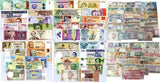 World Banknotes Set 144 Pcs from 50 Different Countries UNC
