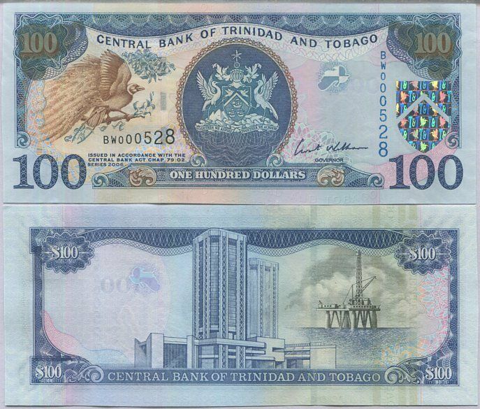 Trinidad & Tobago 100 Dollar 2006 P 51 a UNC