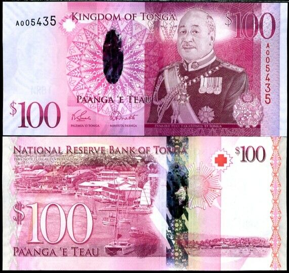 Tonga 100 Pa'anga ND 2008 P 43 UNC