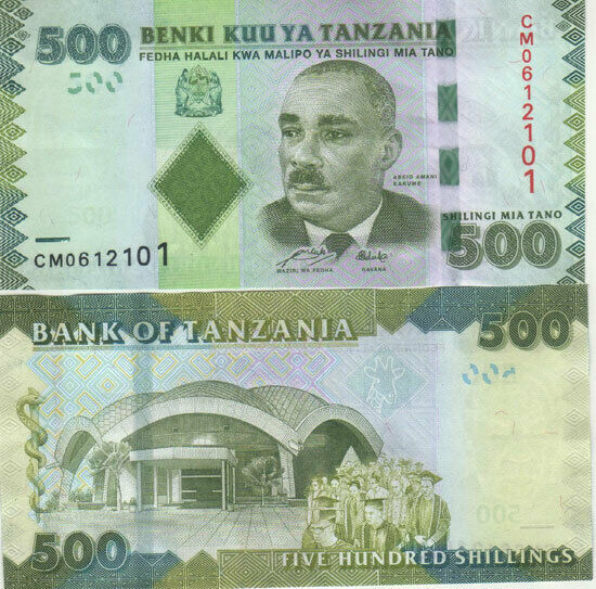 Tanzania 500 Shilling 2010 P 40 UNC