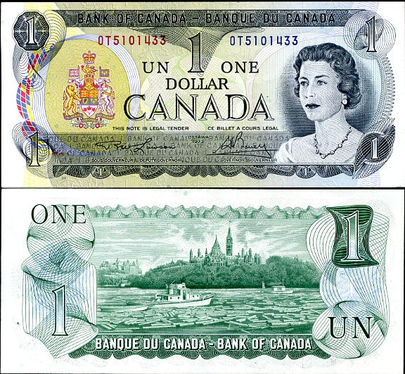 CANADA 1 DOLLAR 1973 P 85 a UNC