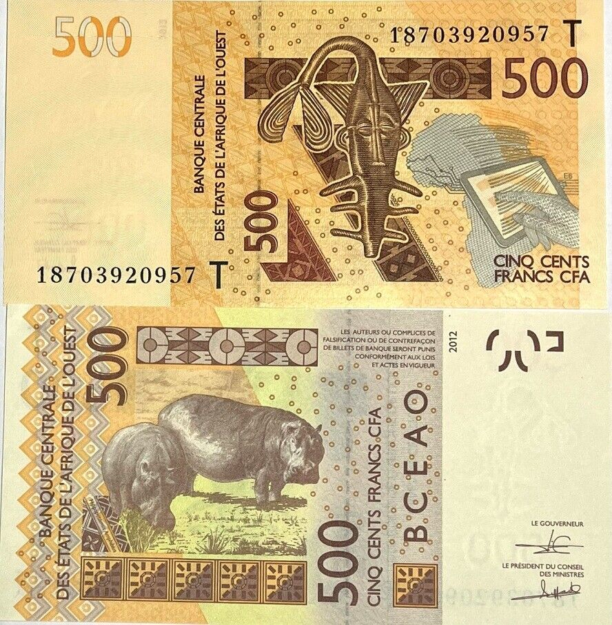 West African States Togo 500 Francs 2018 P 819 Tg UNC