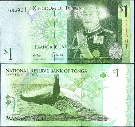 Tonga 1 Pa'anga 2009 P 37 a UNC